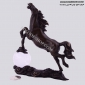 مجسمه برنزی اسب دست روي توپ کوچک AL-025