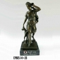 مجسمه برنزی زن با سگ کد EP-865