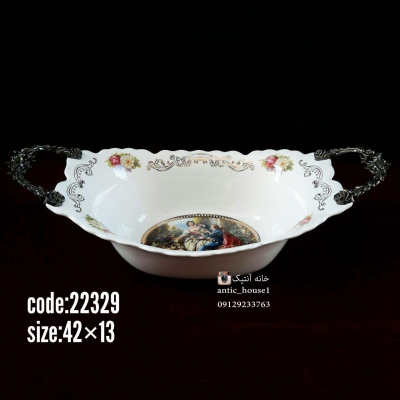 کشکول چینی کوچک دومینو رنگی گلدار کد 22329